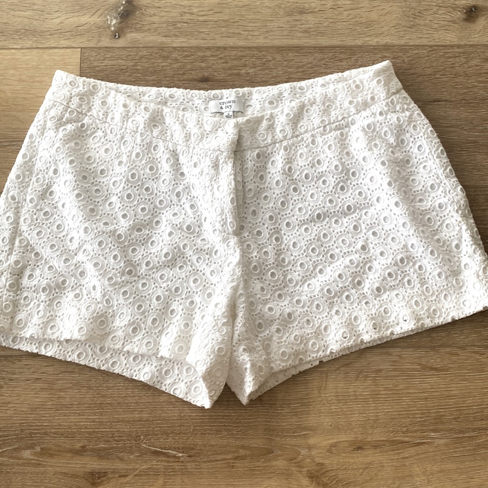 Womens white shorts